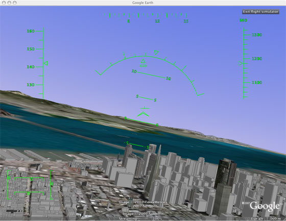google earth pro flight simulator mac