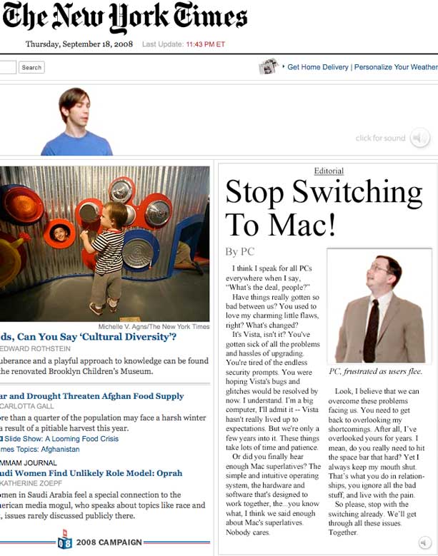 Huh. Those Mac Ads Aren't As Funny Any More. | TechCrunch
