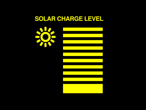 Wall-E Solar Charge Level Info Panel by Gymkata