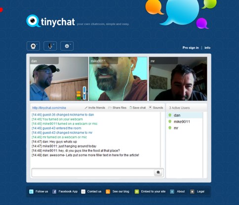 Virtual Chat Room TinyChat Adds Video Conferencing And Screen Sharing.