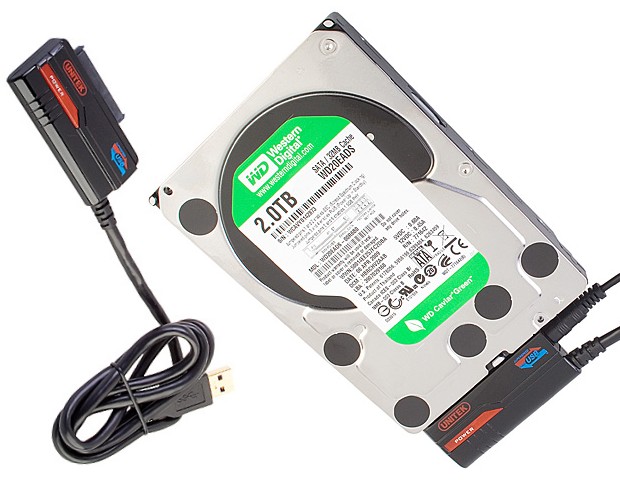 Sata to Usb cable converter Review, use internal hard drive as external  hard drive