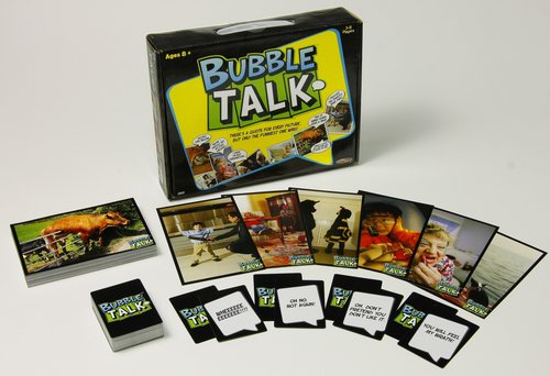 UNIVERSITY GAMES BASIC PACK BUBBLE TALK THE CRAZY CAPTION BOARD GAME NEW 