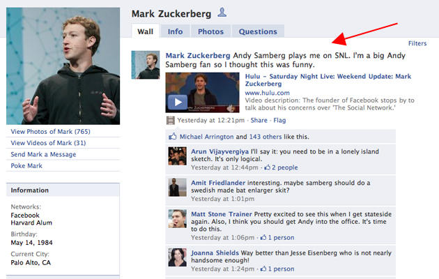 Mark Zuckerberg 'Likes' Facebook SNL Skit | TechCrunch