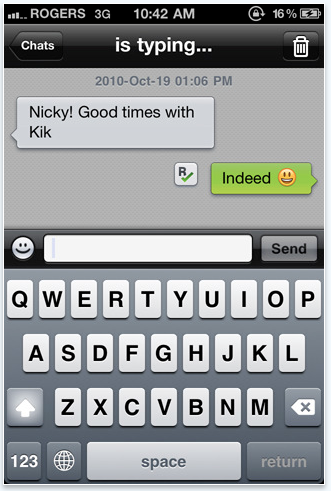 Messaging App Kik Goes Viral, But Is It Cool With Apple's TOS? | TechCrunch