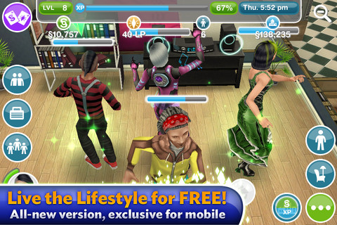 labios complemento Servicio EA Releases The Sims FreePlay For The iPhones And iPad | TechCrunch