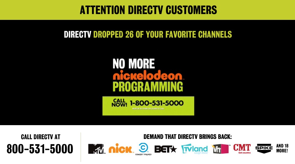 directv issues with viacom