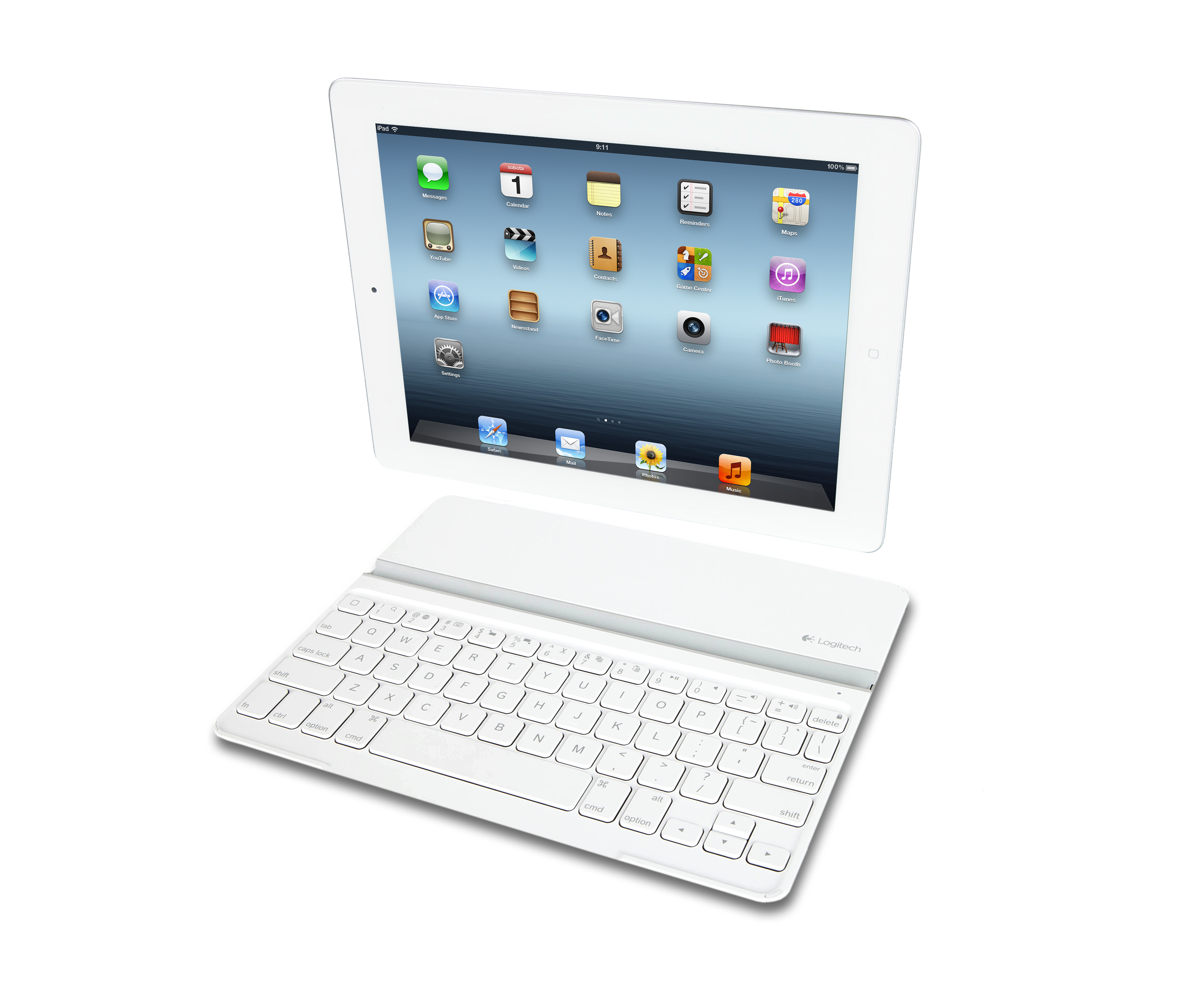 Logitech Ultrathin Keyboard Cover for iPad Air White