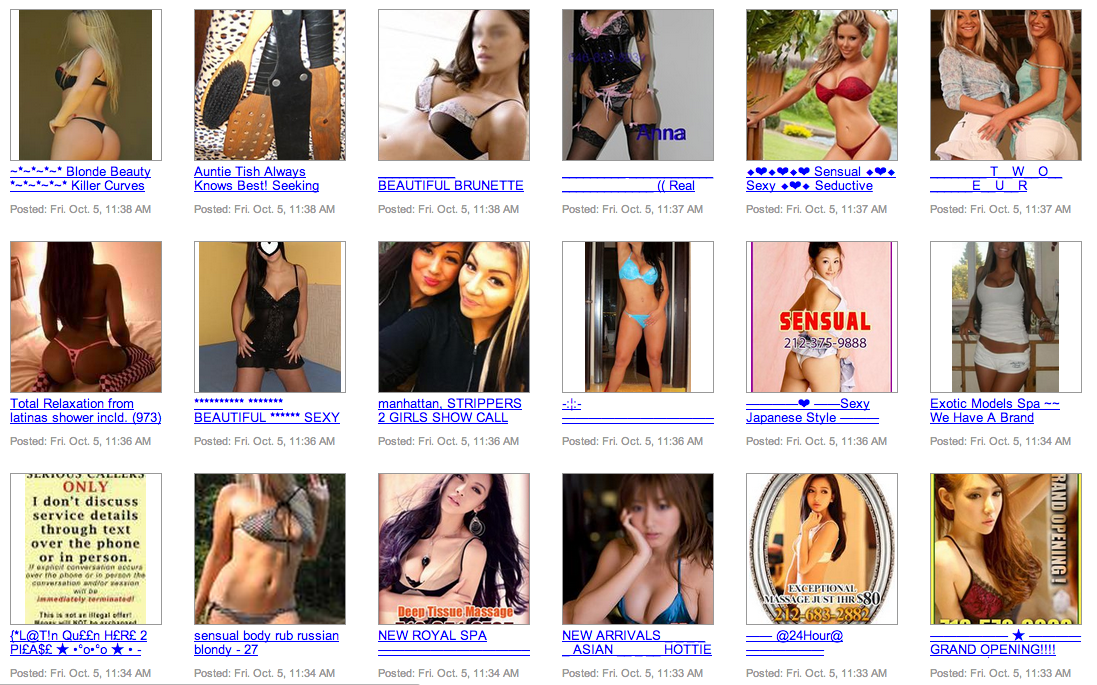 Backpage Sex Ads - Sex Trafficking On Backpage.com: Much Ado About ...