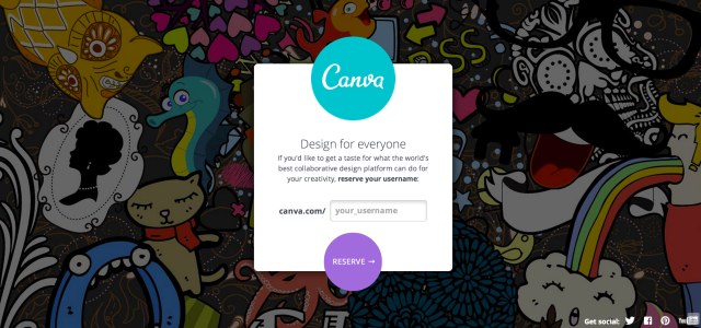 Canva – homepage
