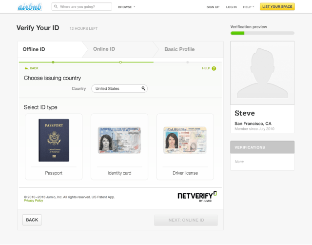 Airbnb Verified ID - Web Flow Offline ID Verification