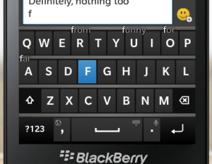 blackberry 10 keyboard
