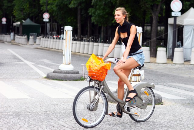 Paris beat us to the bike share, and the models knew it.