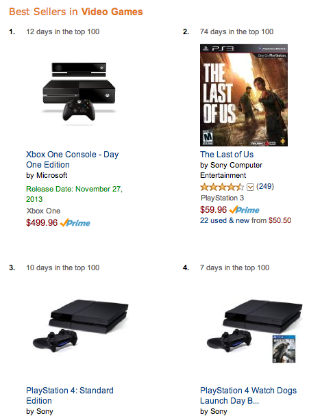 amazon video games best sellers