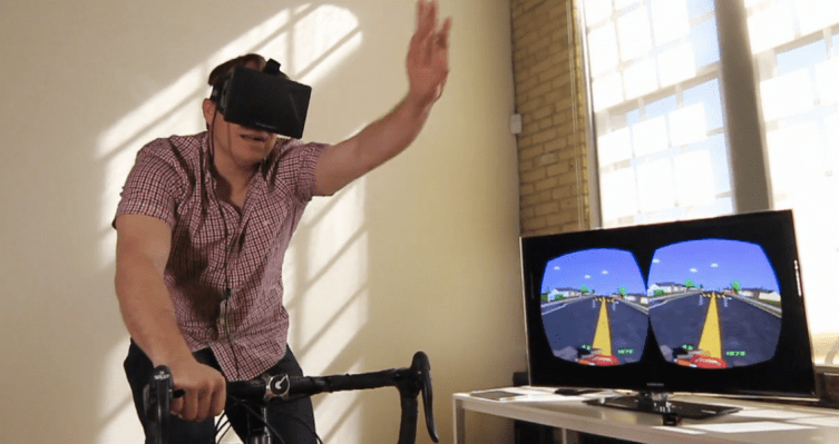 A virtual reality Paperboy made with Kinect and the Oculus 