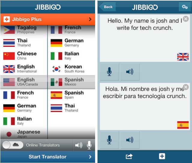Jibbigo App TC