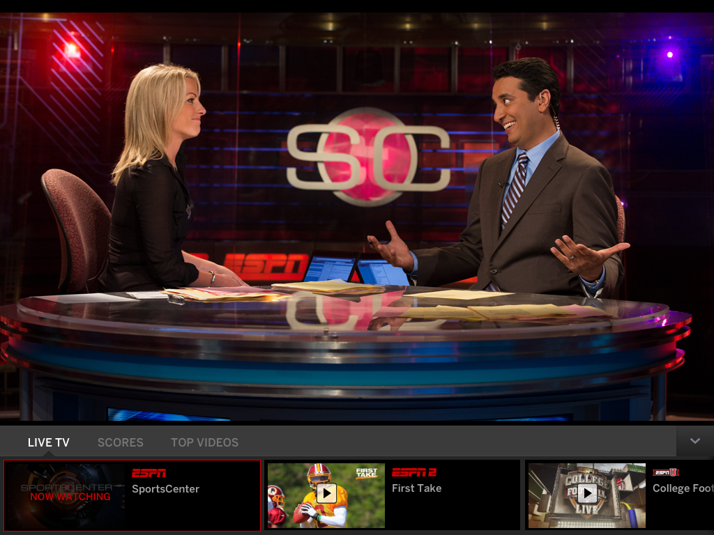 ESPN’s WatchESPN iPad App Adds A Live Toolbar With Scores