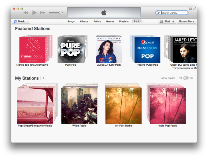 Apple Releases iOS 7-Ready iTunes 11.1, With iTunes Radio, Podcast Stations And More For Mac And PC | TechCrunch