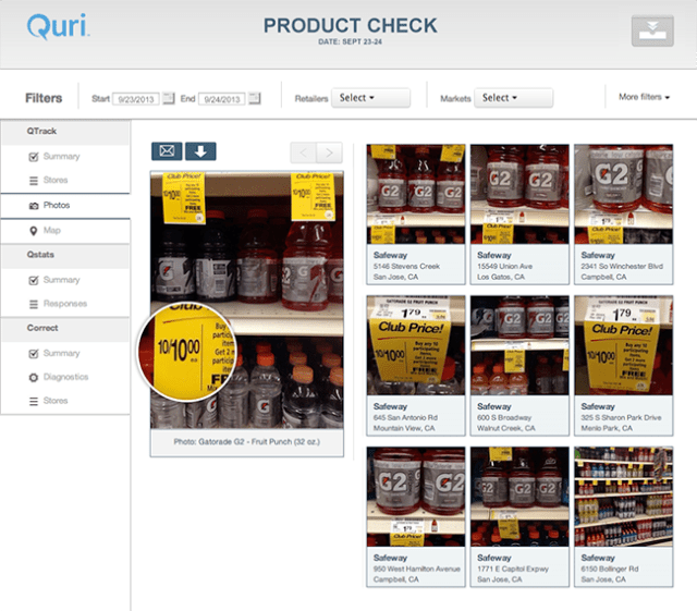 Quri Agile - MEASURE - store photos in support of store measurments