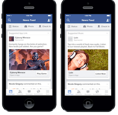 facebook app engagement ads