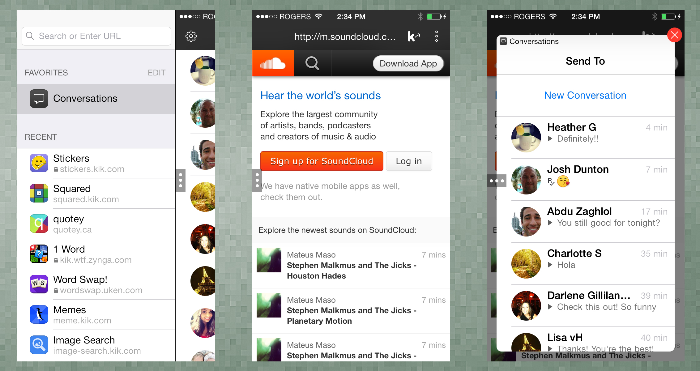Kik Ditches 'Cards' Concept, Instead Offers A Built-In Browser Th...