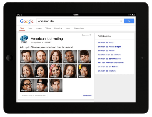 Google Becomes A “Second Screen,” Teams Up With FOX To Offer Online Voting Tools For “American Idol” – TechCrunch