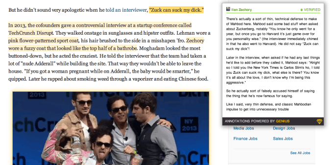 A look at Genius' new embeddable annotions, as seen on Business Insider
