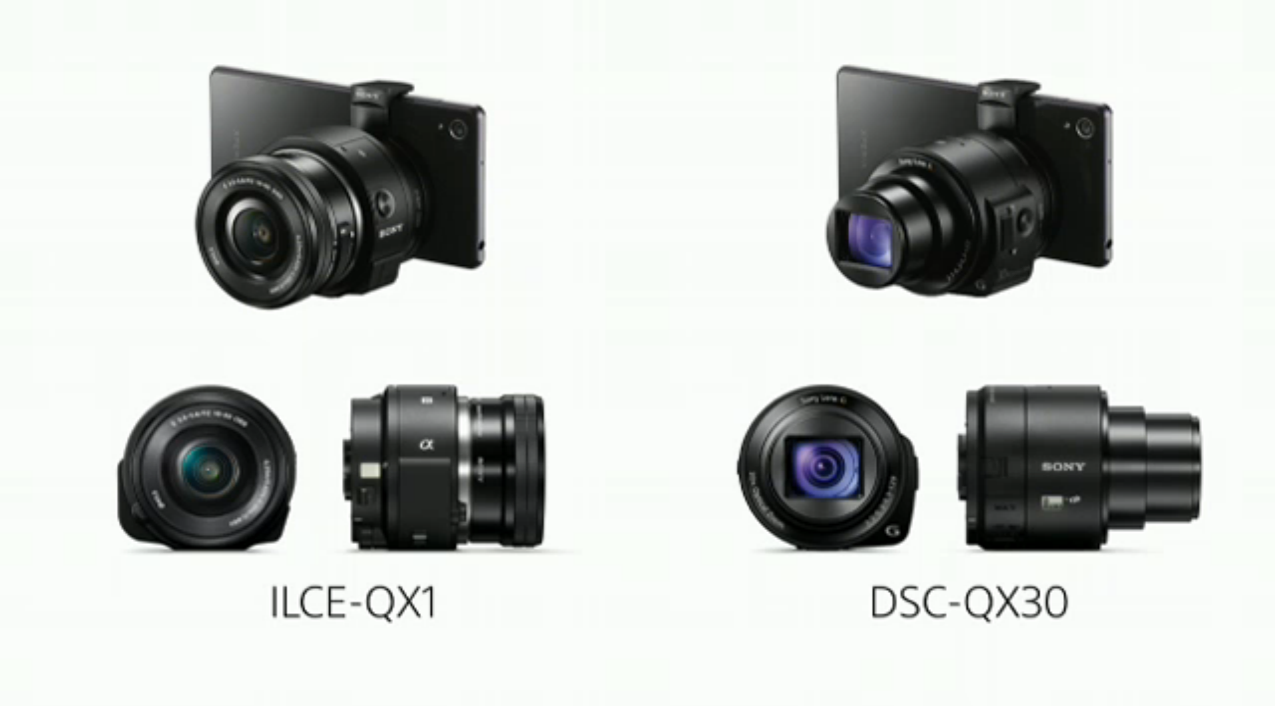 Sony Unveils The QX1 And QX30 Lens And Camera Sensor Add-Ons For