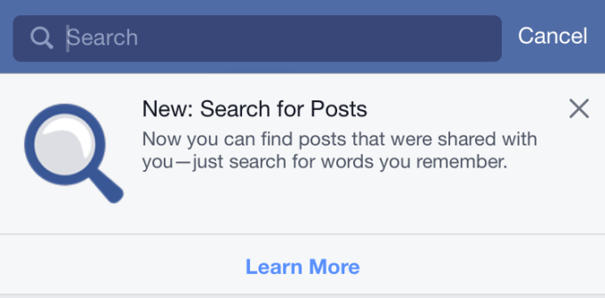 Facebook Search For Posts