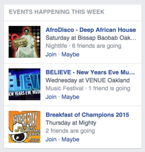 Indexing our posts could improve Facebook's event suggestions