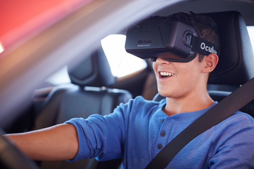 Toyota S Oculus Rift Based Distracted Driving Simulator Perfectly