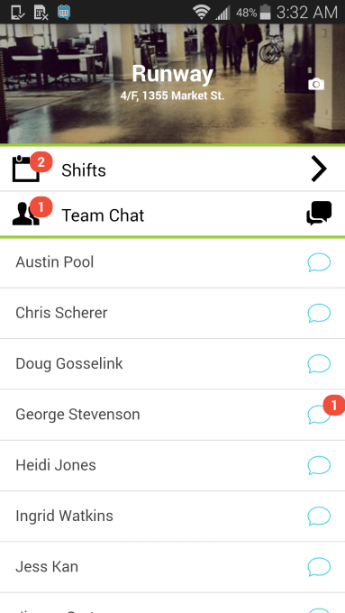 Shift Messenger - Screenshot
