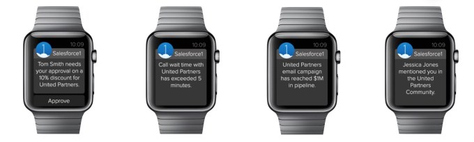 Salesforce1 for apple watch