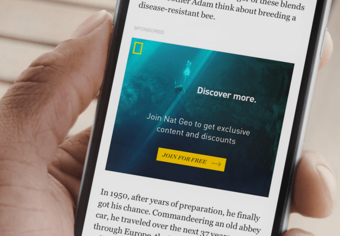 National Geographic will run ads inside Instant Articles promoting its paid subscriptions 