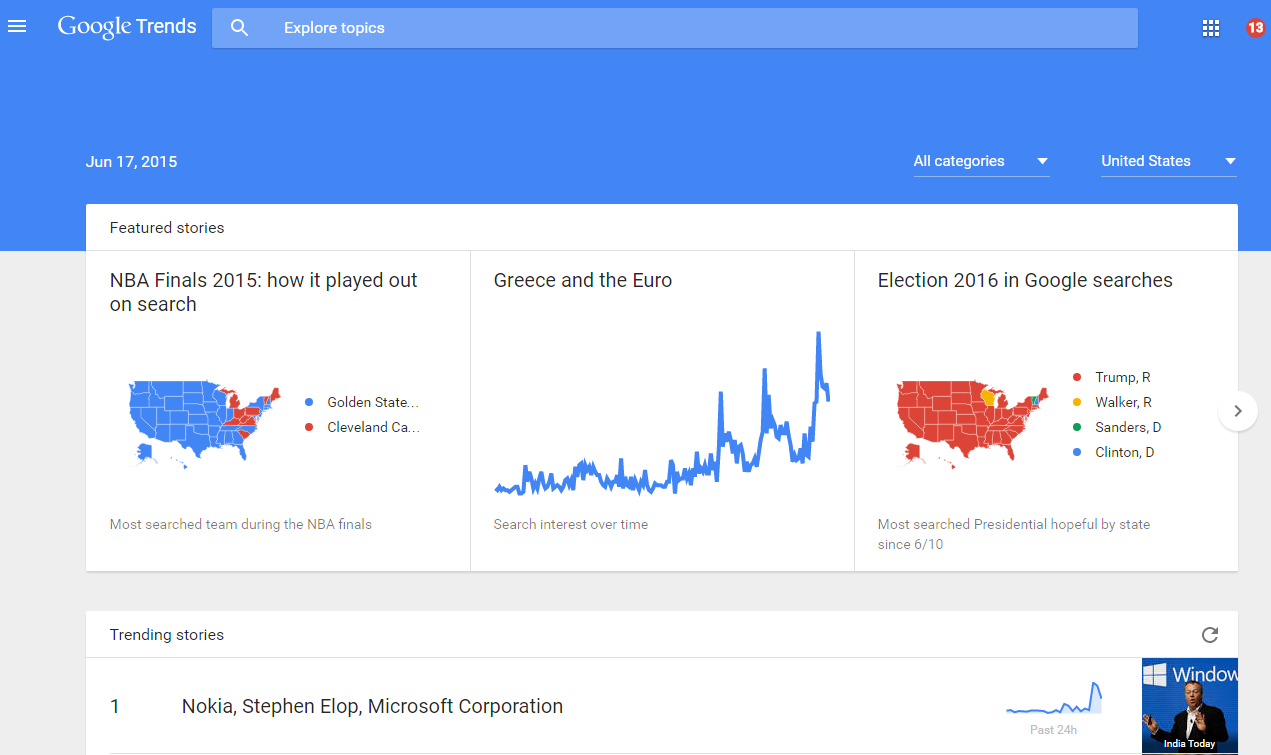 google trends gets redesign with a