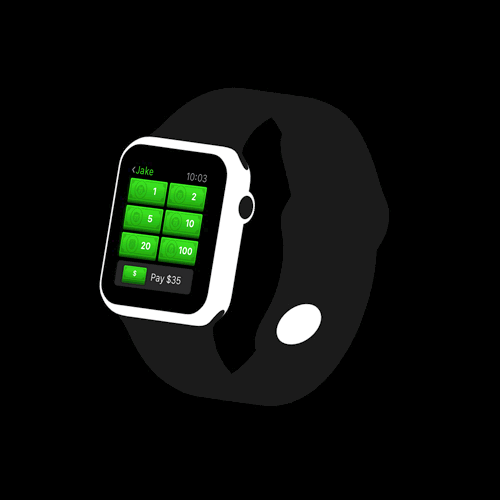 Square Cash for Apple Watch GIF