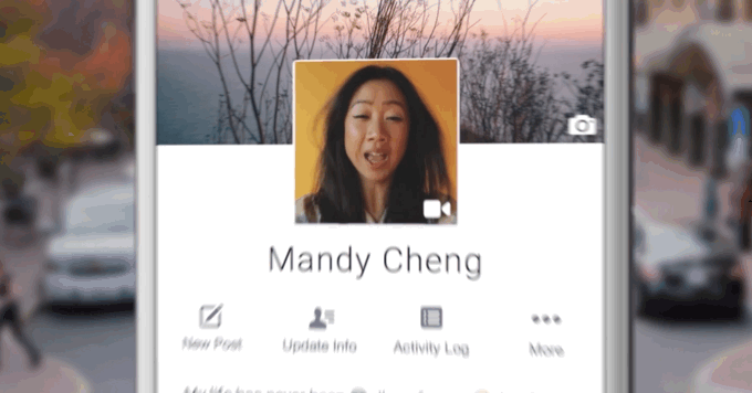 Facebook Starts Letting You Add A 7-Second Looping Video As A Profile Pic |  TechCrunch