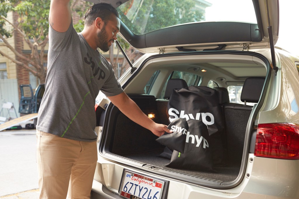 A Shyp courier in 2015