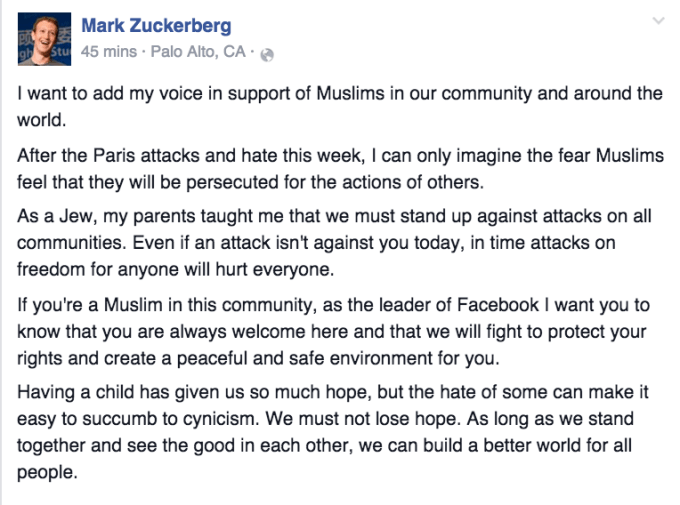 Zuckerberg Muslims
