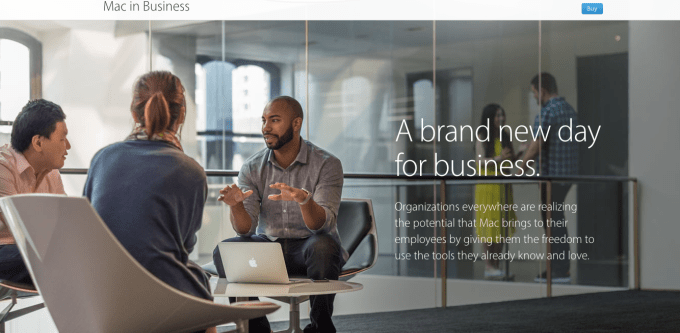 Mac in Business website