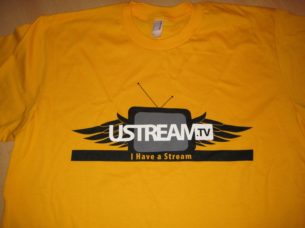 UStream.TV t-shirt.