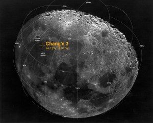 Chang'e 3 lunar landing location / Image courtesy of NASA