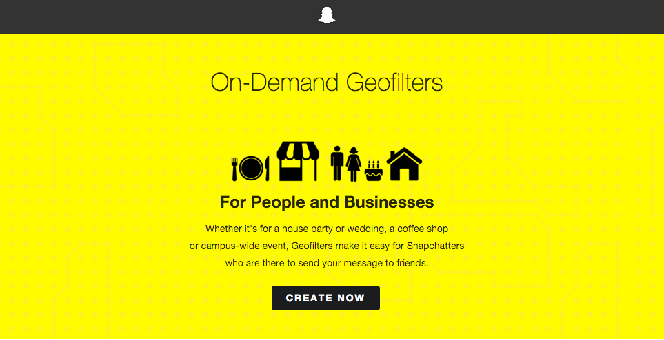 Snapchat On-Demand Geofilter