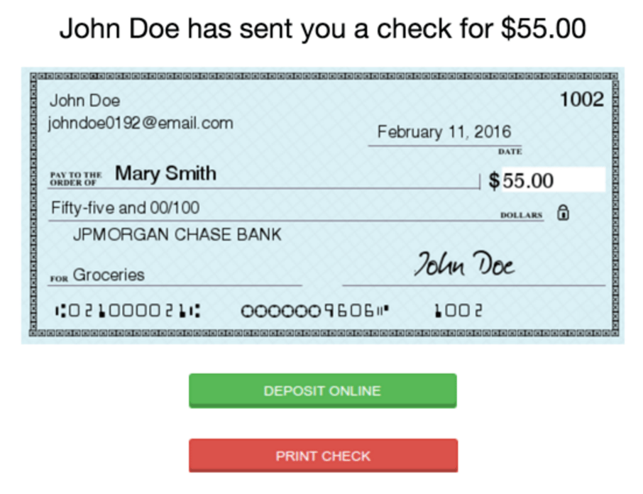 Checkbook lets you email anyone a digital check and deposit it free ...