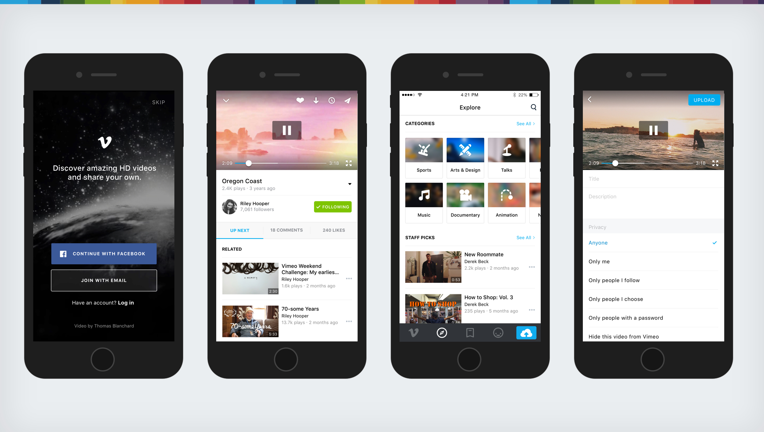 Vimeo's iOS app gets a big makeover aimed at improving discovery |  TechCrunch
