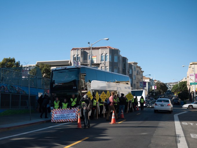 Google Bus protest