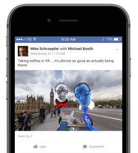 Facebook VR Selfie