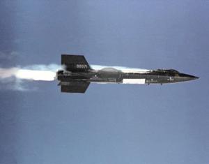 NASA's X-15 rocket-plane, the fastest and highest-flying winged aircraft of its time / Image courtesy of NASA