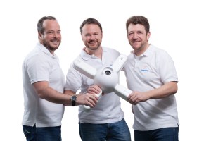 Dedrone cofounders and their DroneTracker hardware.