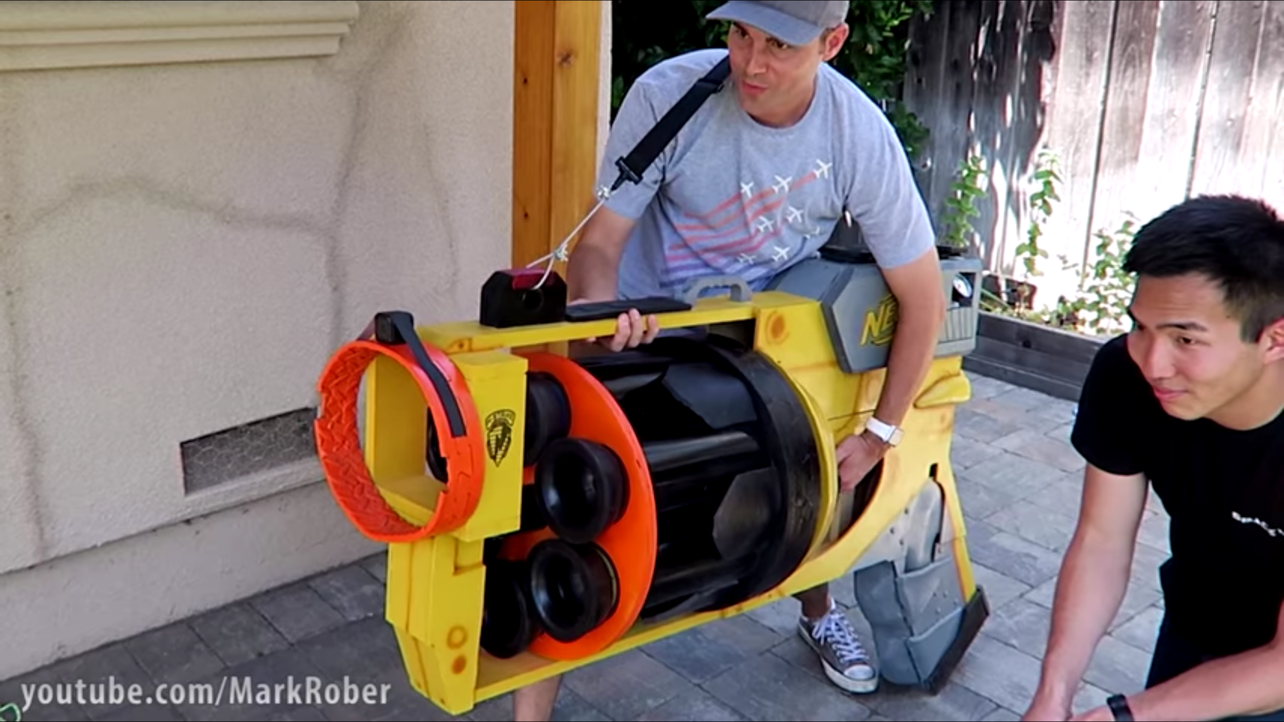 These guys built the 'World's Largest Nerf Gun' and it shoots massive darts 40 mph TechCrunch