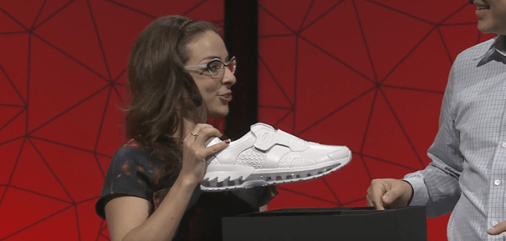 Lenovo shows off a pair of Intel-powered smart shoes | TechCrunch